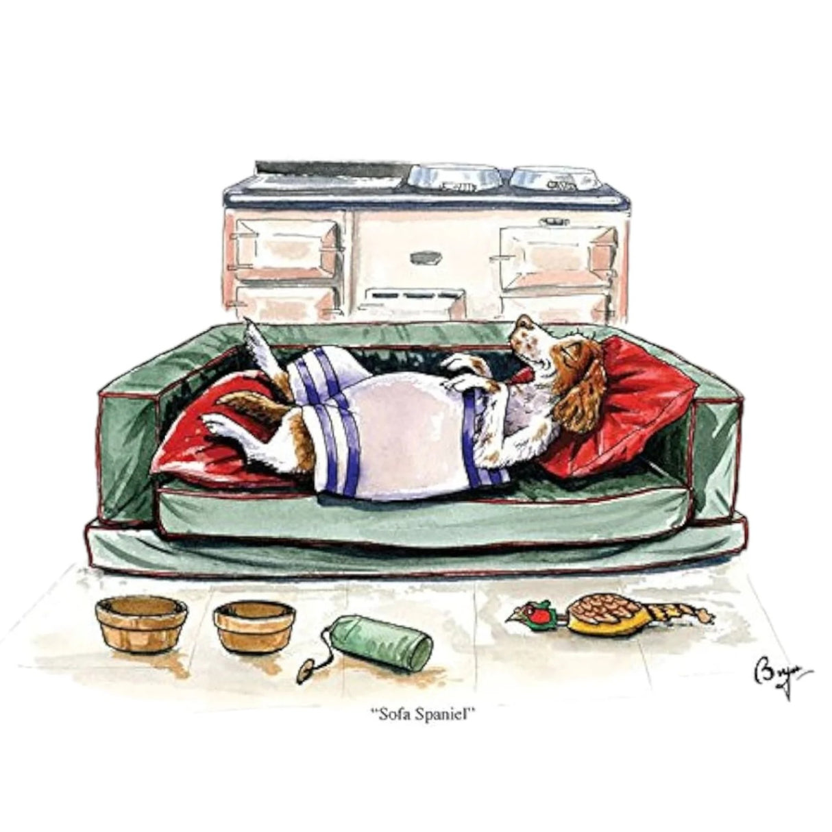CSP-Greeting Cards-SOFA SPANIEL