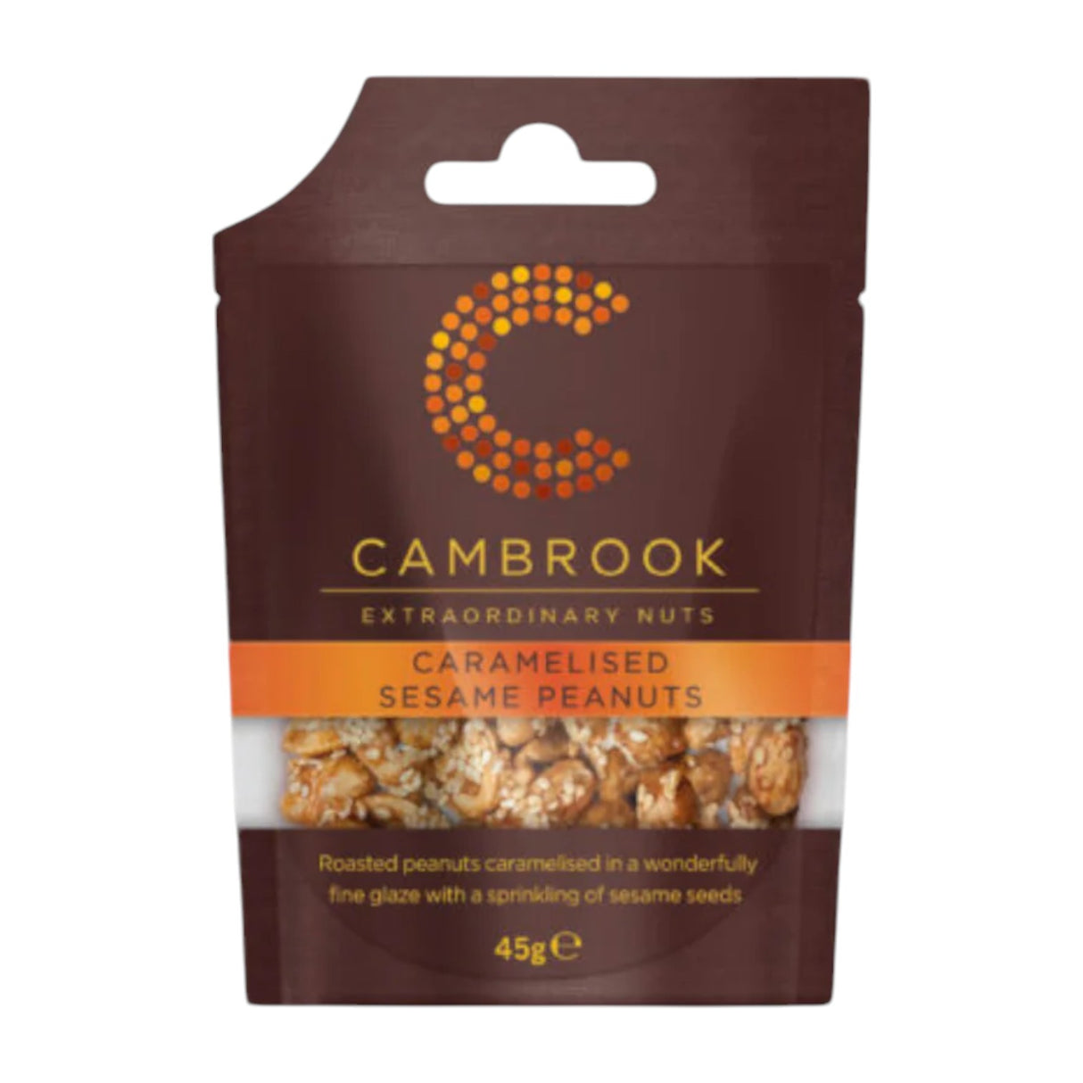 Cambrook - Caramelised Sesame Peanuts 45g