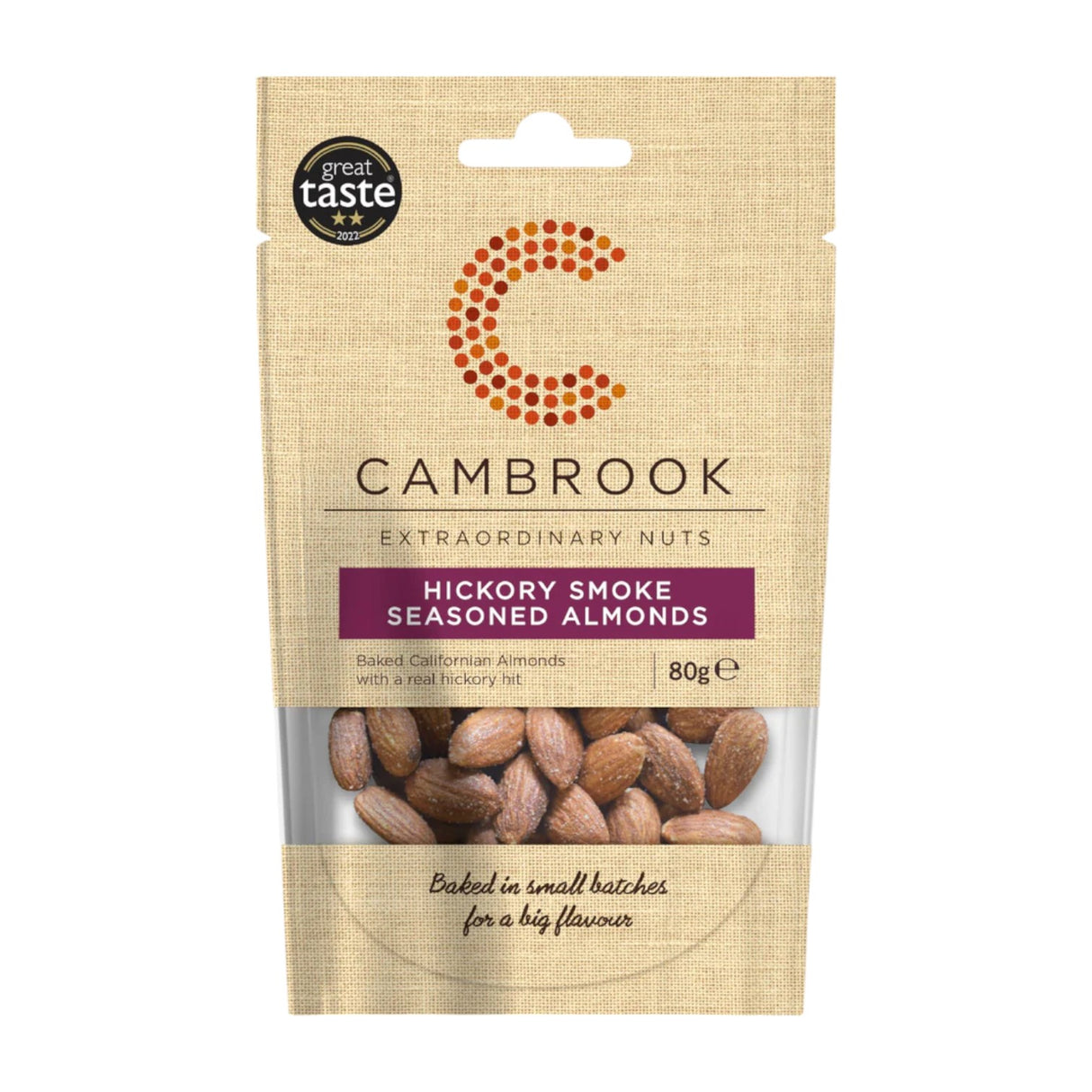 Cambrook - Hickory Smoke Seasoned Almonds 80g