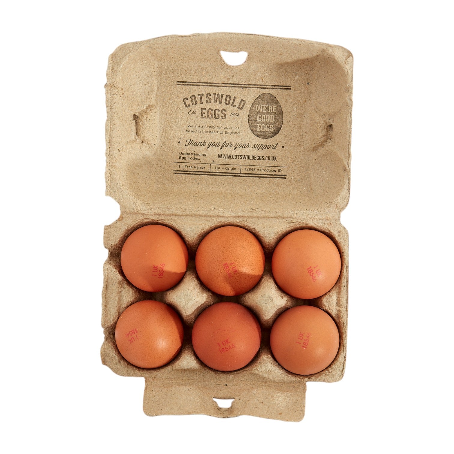 Cotswold Eggs - Medium Eggs (PP x 6) – Mudwalls Food Group