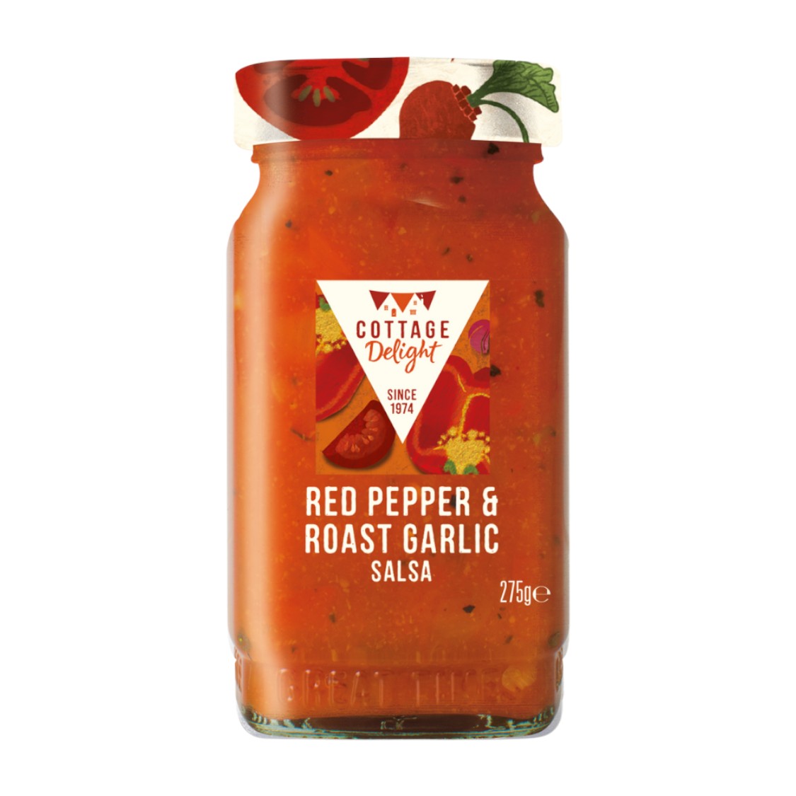 Cottage Delight - Red Pepper & Roast Garlic Salsa (275g)