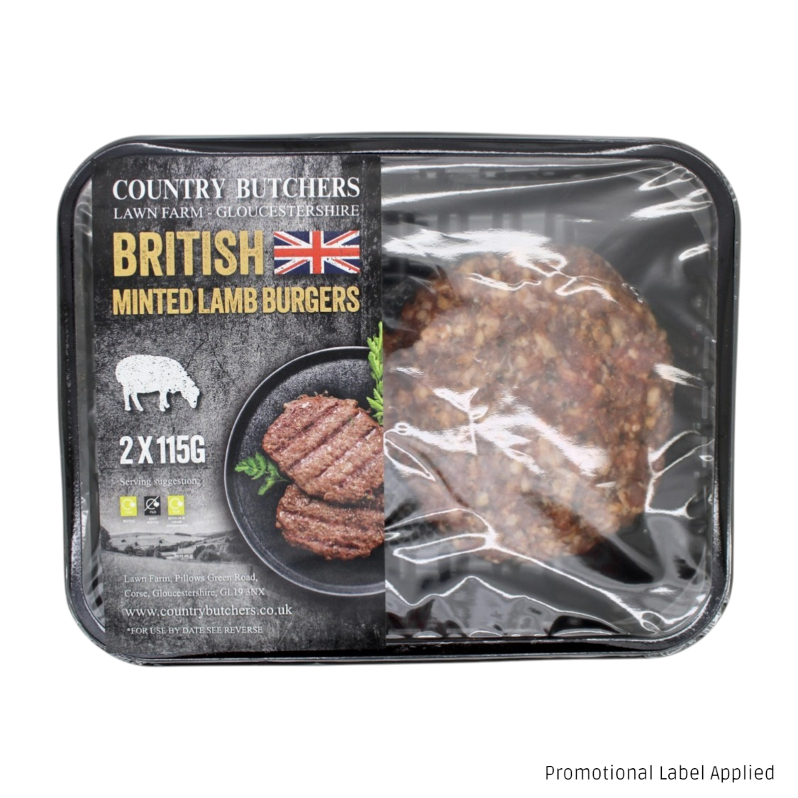 Country Butchers - Minted Lamb Burgers (2 x 115g)