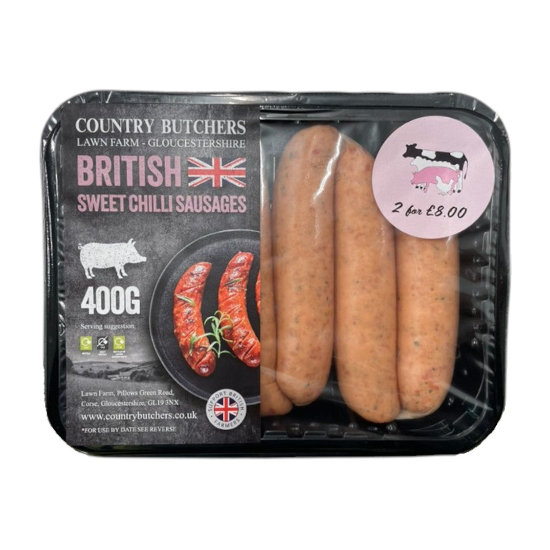 Country Butchers - Sweet Chilli Sausages (400g)