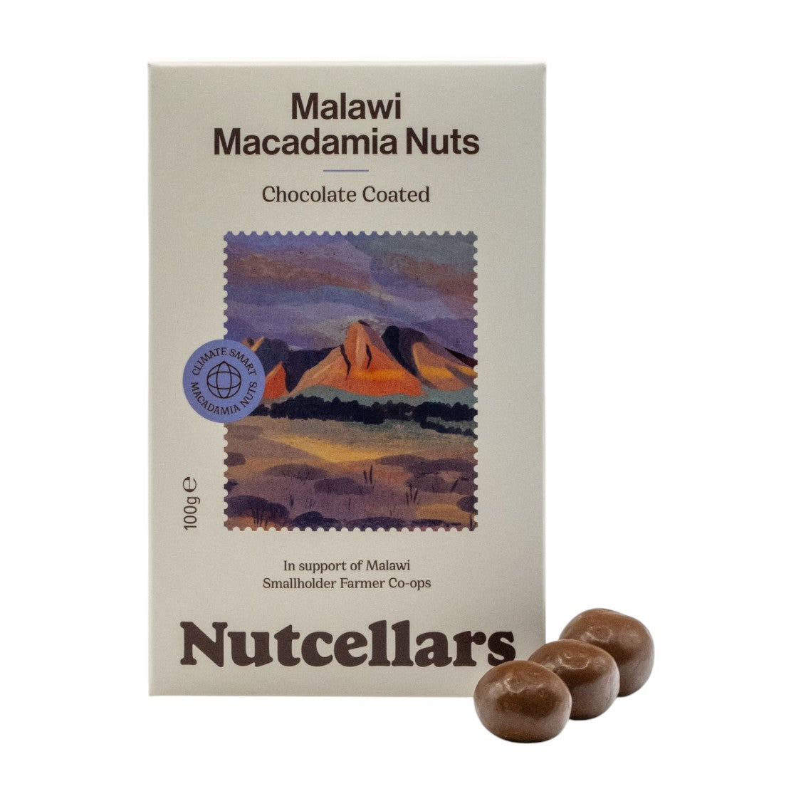 Nutcellars Ltd - Chocolate Coated Macadamia Nuts (100g)