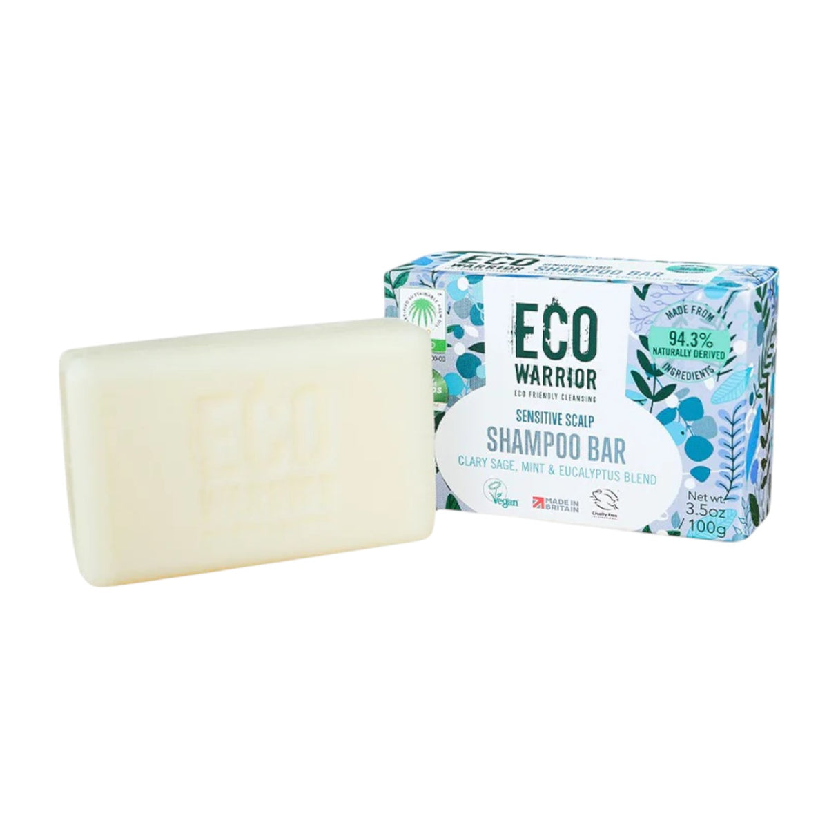 Little Soap Company - Eco Warrior Sensitive Scalp Shampoo Bar Sage, Mint & Eucalyptus 100g