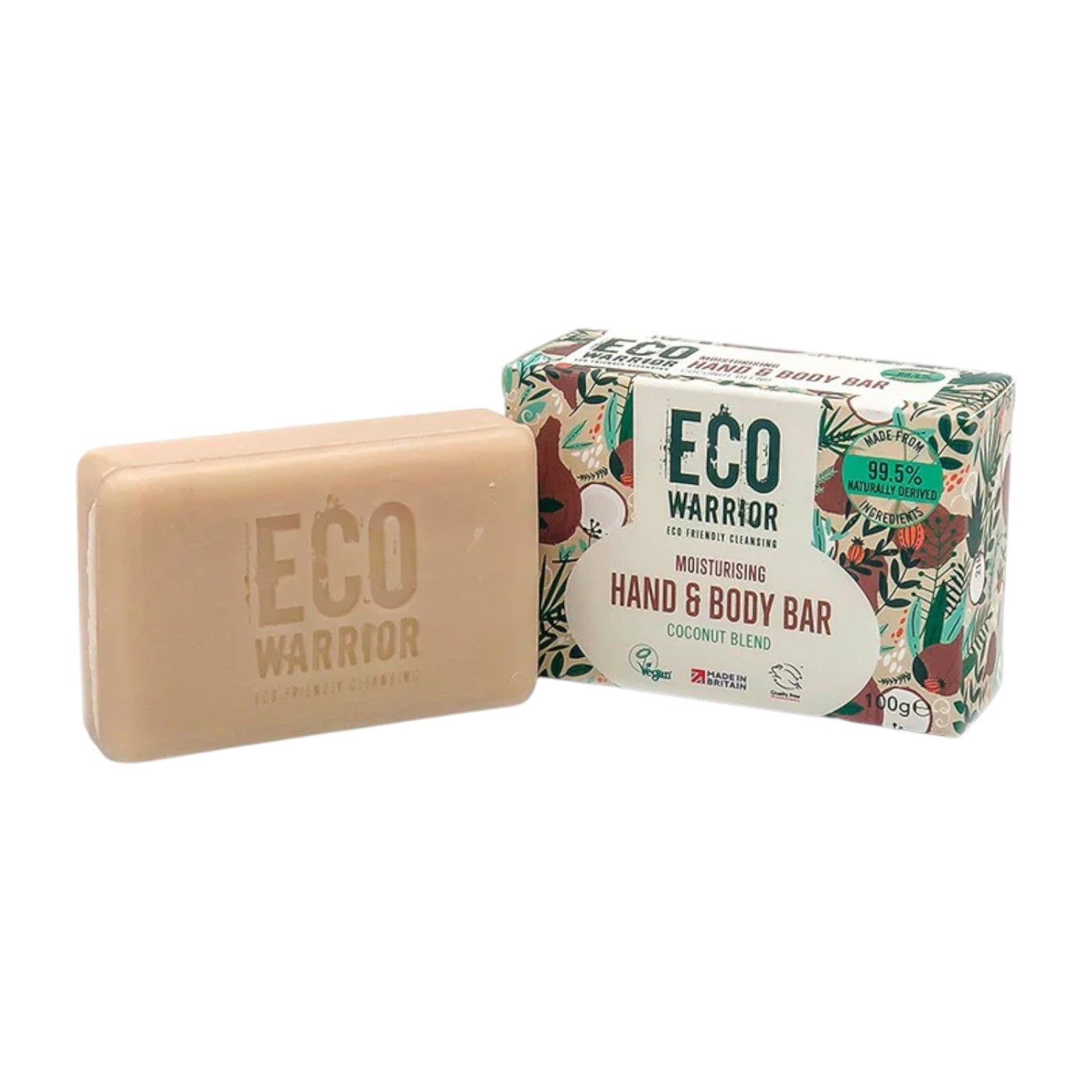 Eco Warrior Moisturising Boys & Girls Shaving Bar Bergamot & Lime Essential Oils - 100 G - INCI