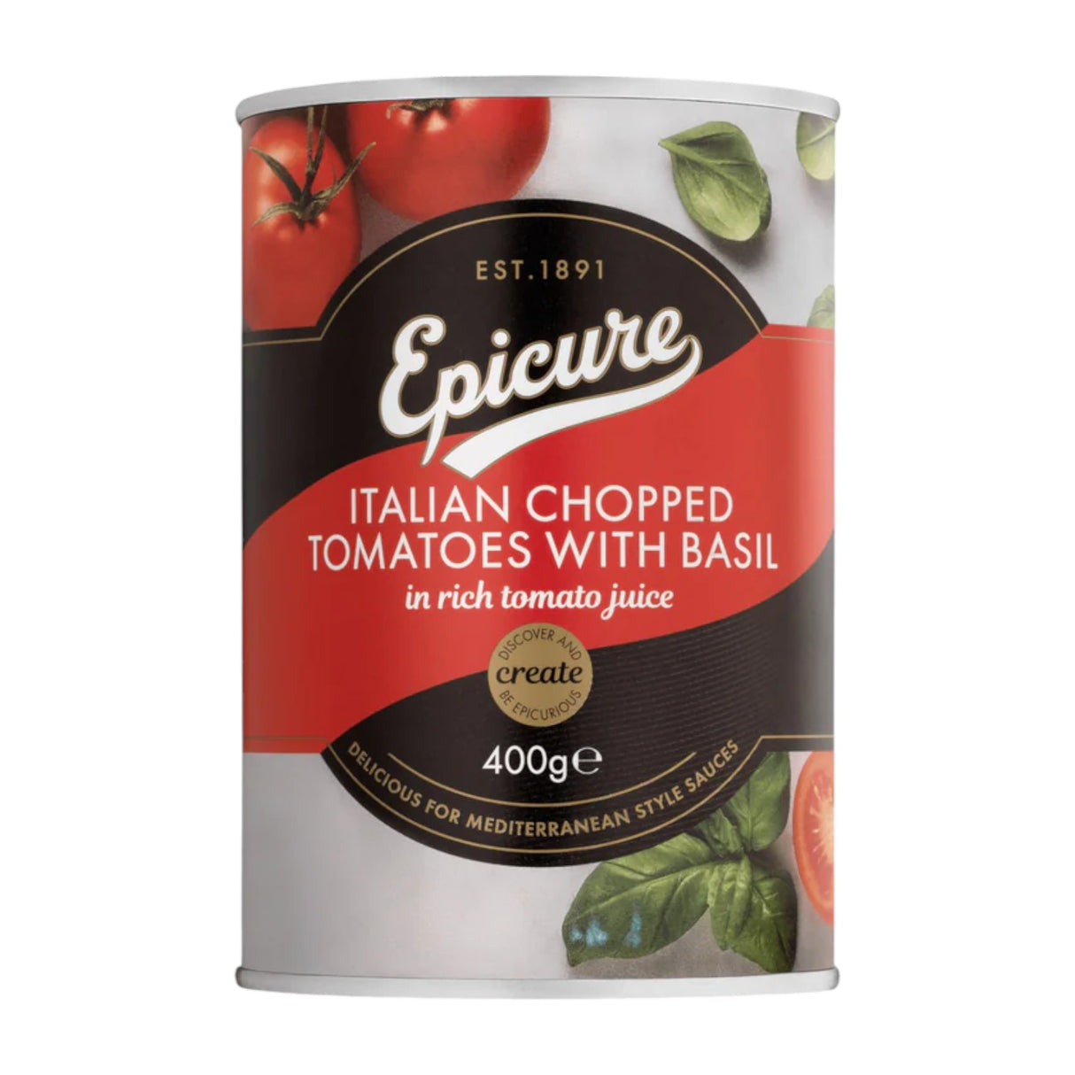 Epicure - Italian Chopped Tomatoes with Basil 400G