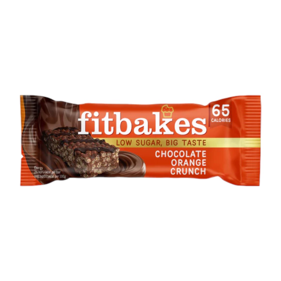 Fitbakes - Chocolate Orange Crunch Bar (19g)
