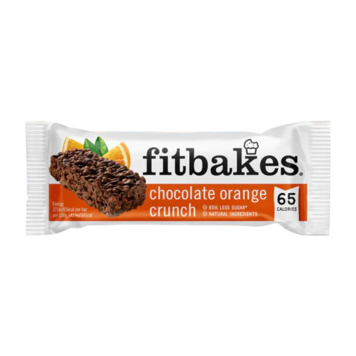 Fitbakes - Chocolate Orange Crunch Bar 19g