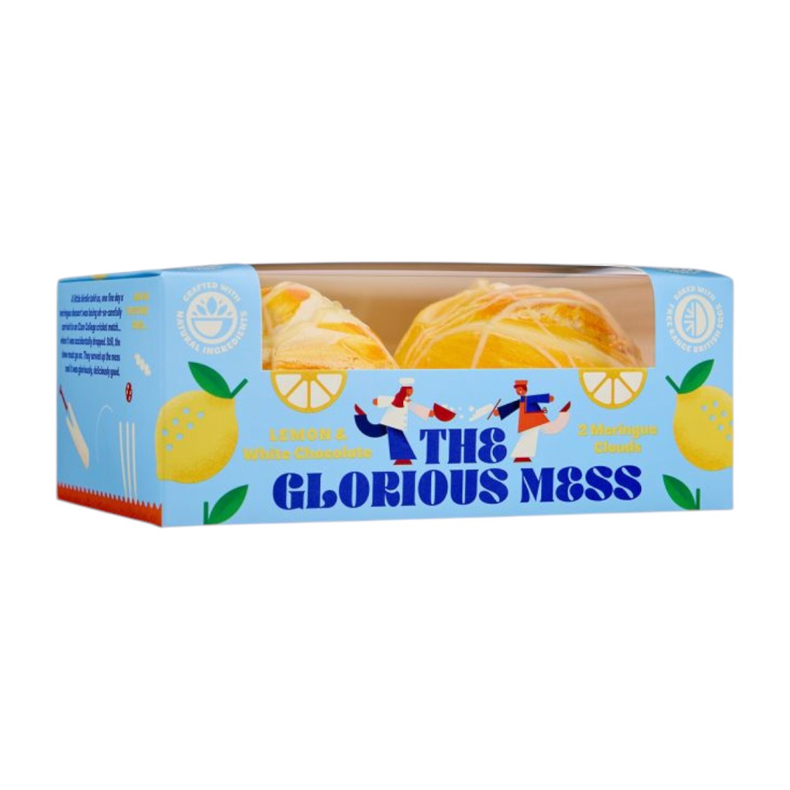 The Glorious Mess - Lemon and White Chocolate Meringue Clouds (Twin Pack)