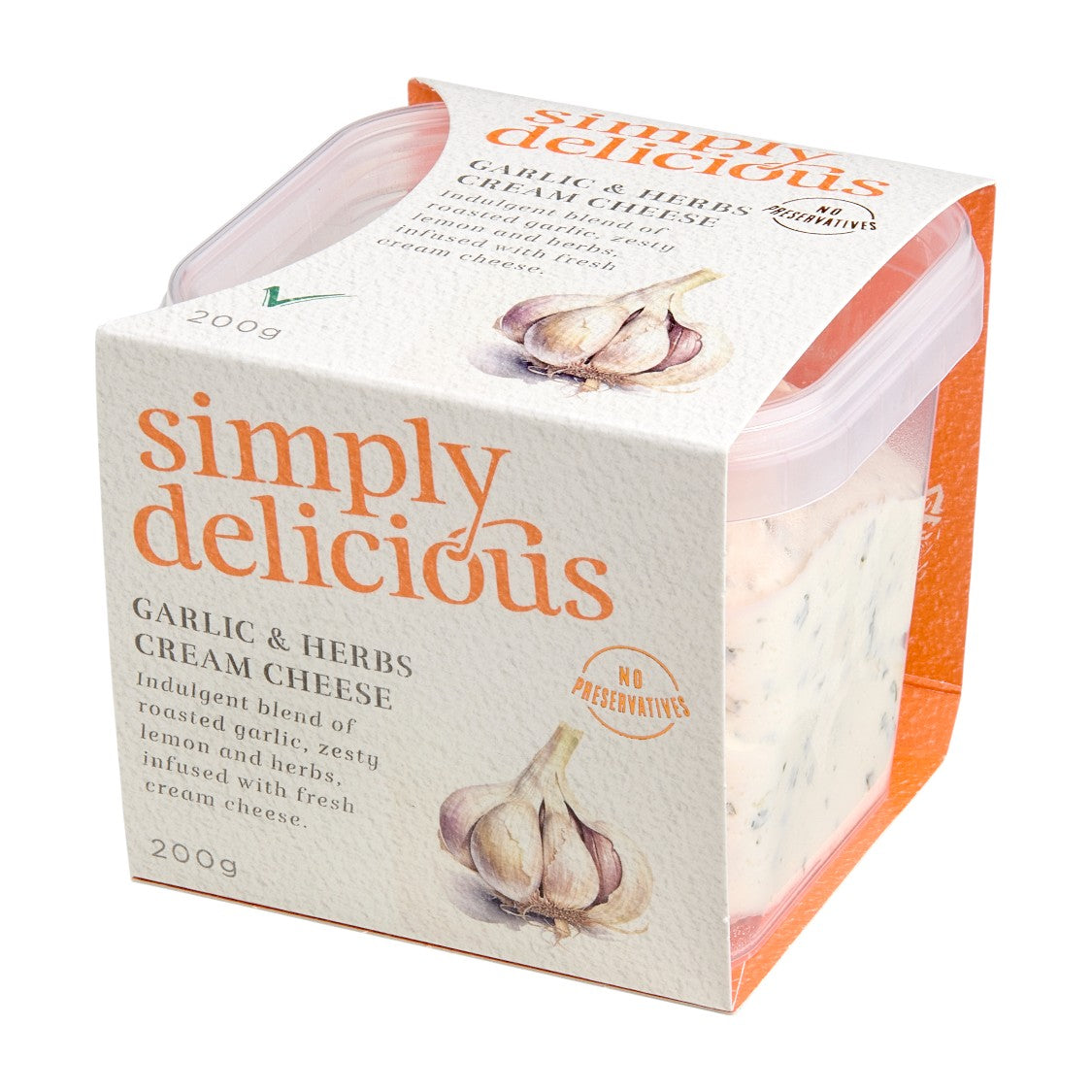Simply Delicious - Garlic and Herb Cream Cheese Dip (200g)