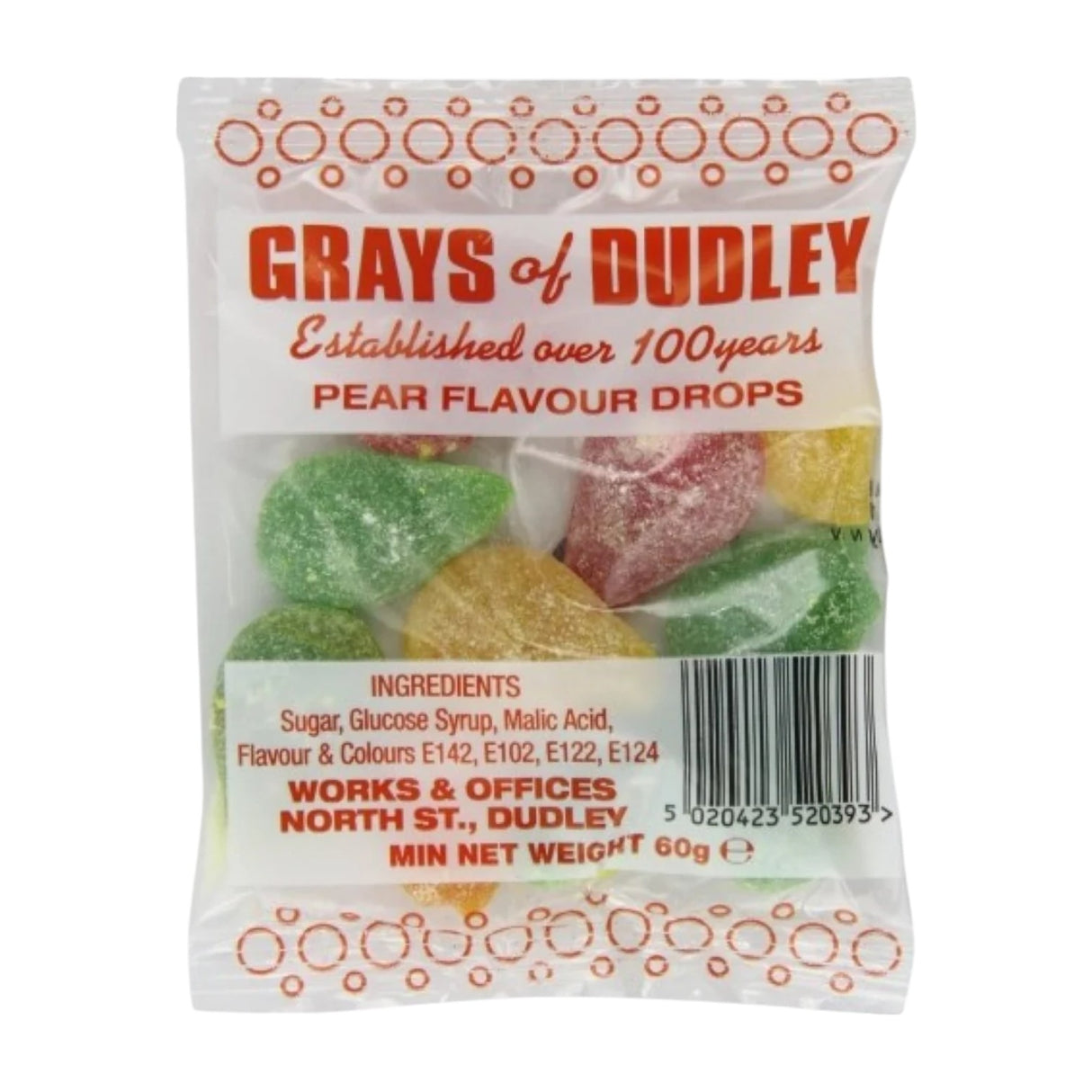 Edwards Grays - Pear Drops 60g