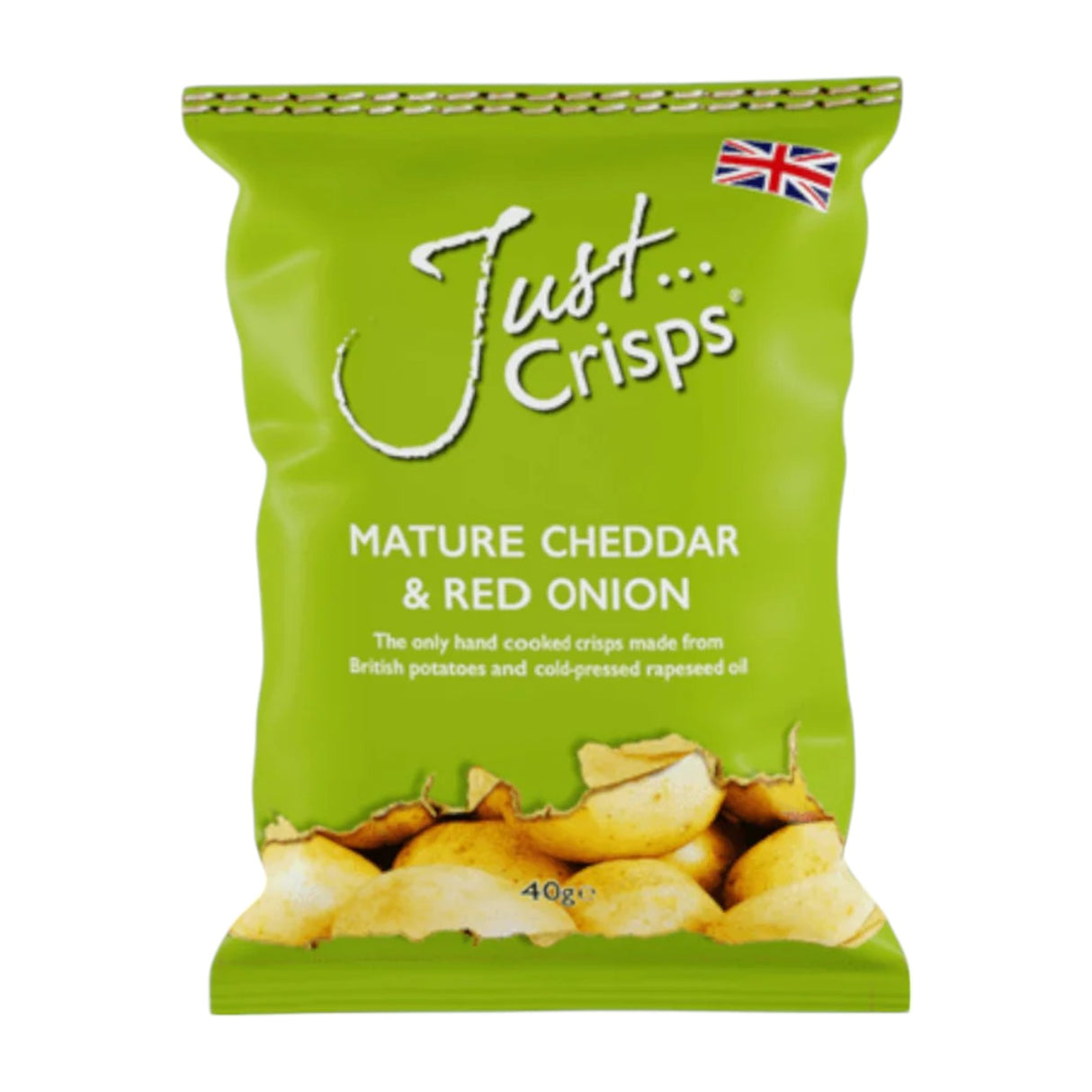 Just Crisps - Cheddar Cheese & Red Onion Crisps 40g