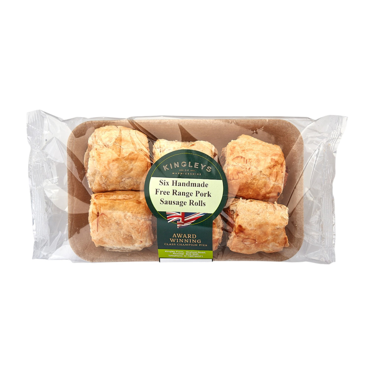 Kingleys - Handmade Free Range Pork Sausage Roll (6 Pack)