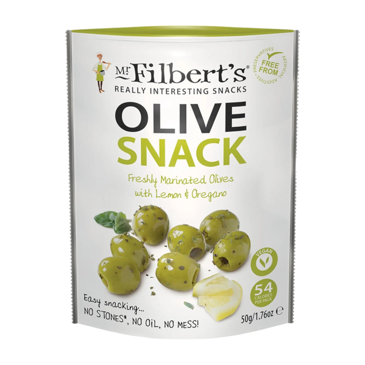 Mr Filberts - Green Olives - Lemon & Oregano 50g