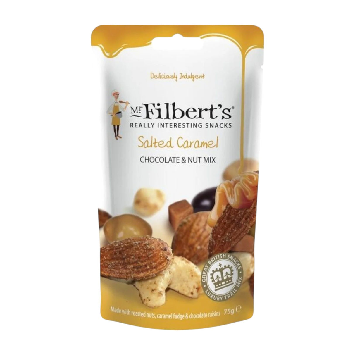 Mr Filberts - Indulgent Snacks - Salted Caramel Chocolate Nut Mix (75g)