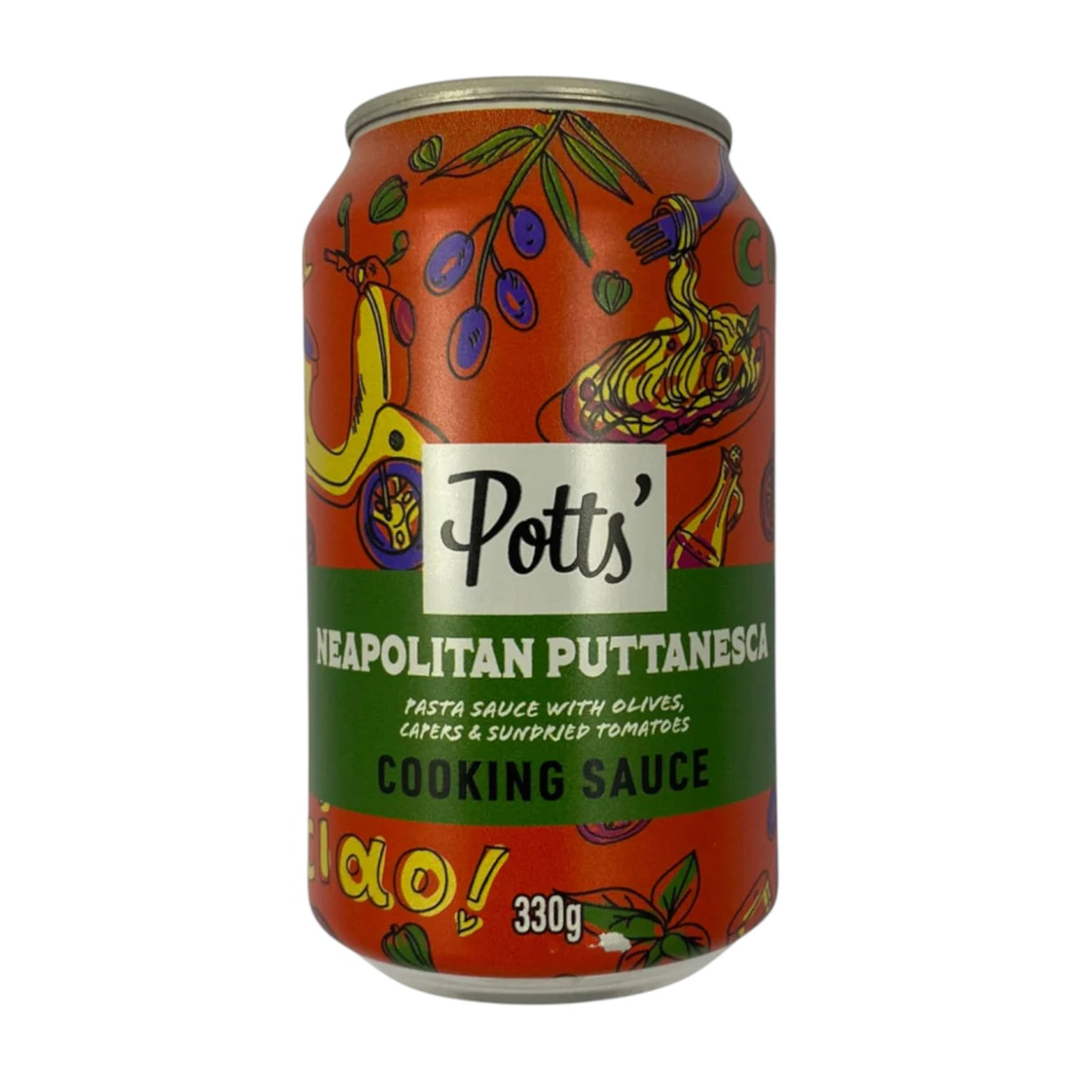 Potts - Neapolitan Puttanesca Pasta Cooking Sauce Can 330g