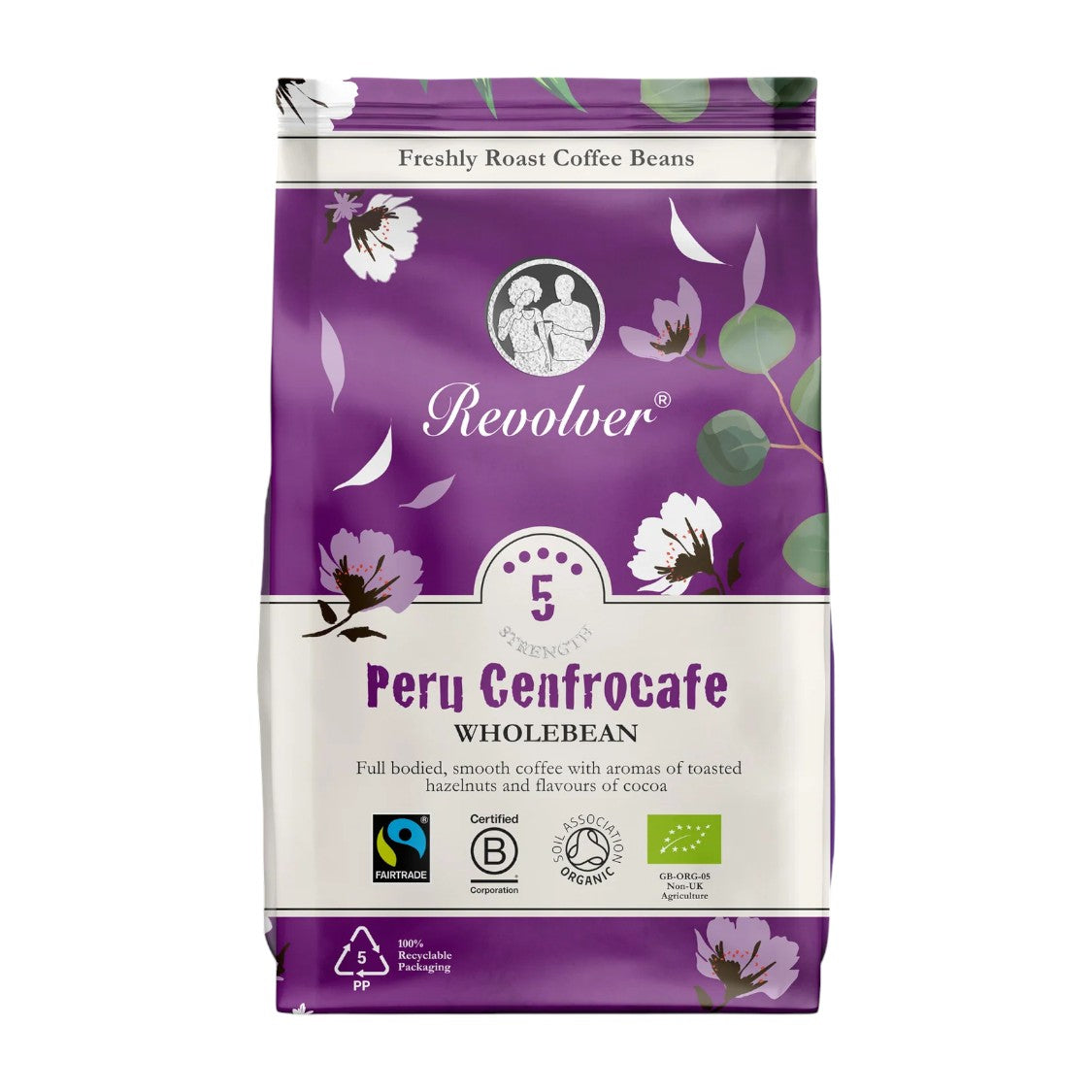 Revolver Coffee - Peru Fairtrade Organic Whole Coffee Beans (200g)