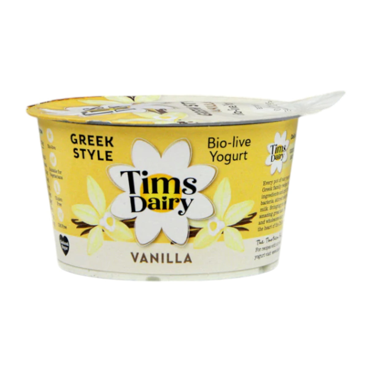 Tims Dairy - Greek Style Vanilla Yogurt 175g