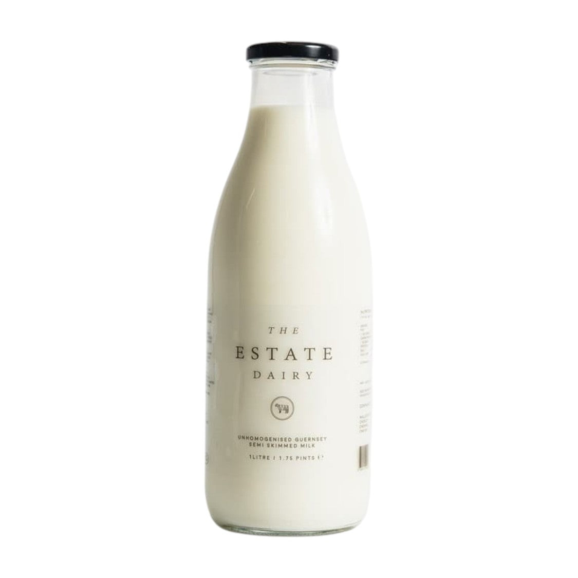 The Estate Dairy - Unhomogenised Semi-Skimmed Milk (1ltr)
