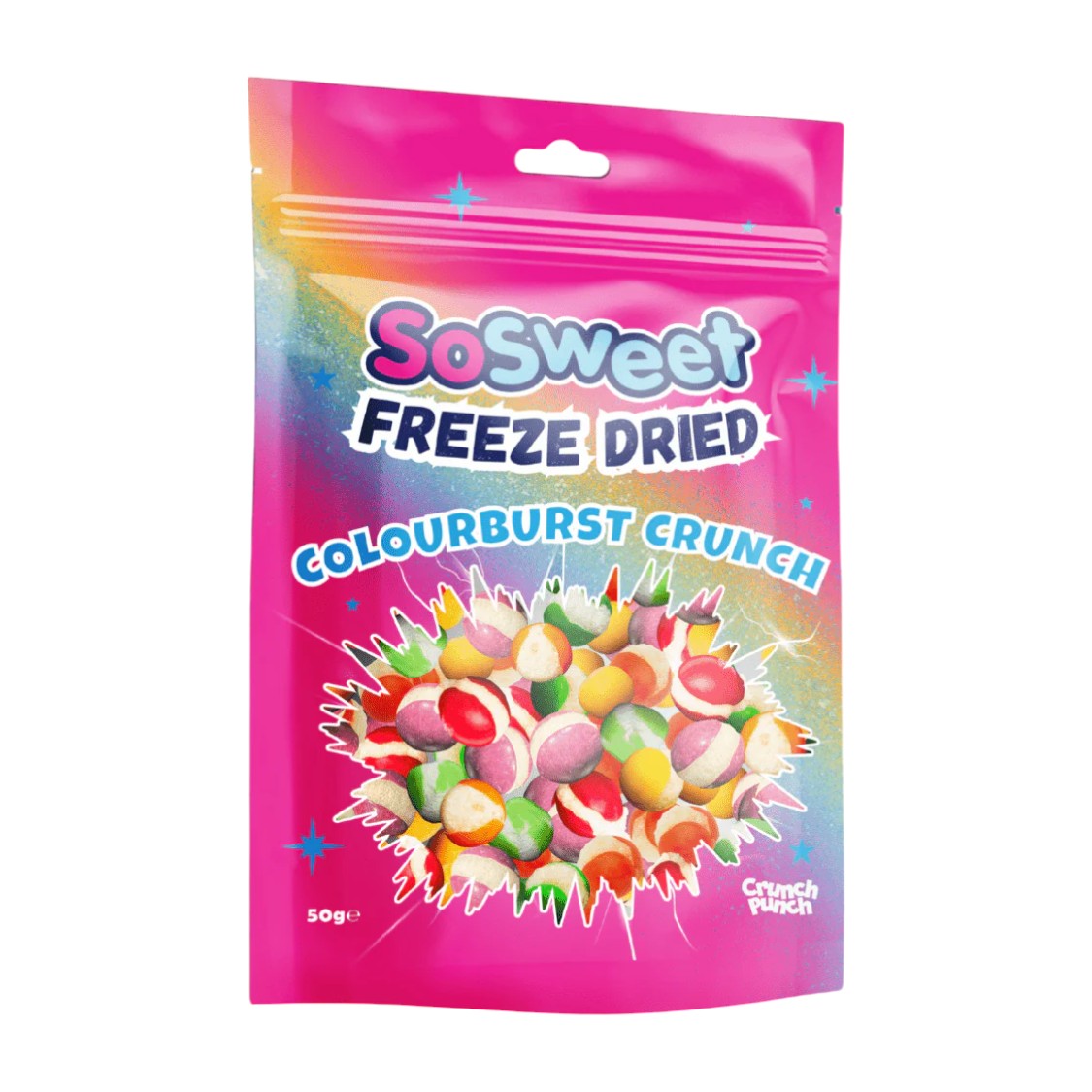 SoSweet - Freeze Dried Sweets Colourburst Crunch Pouch (50g)