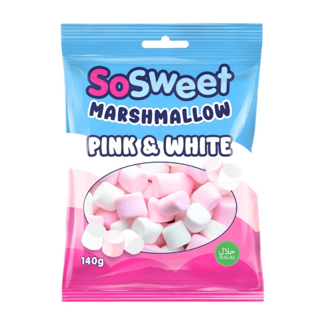 SoSweet - Pink & White Marshmallow (140g)