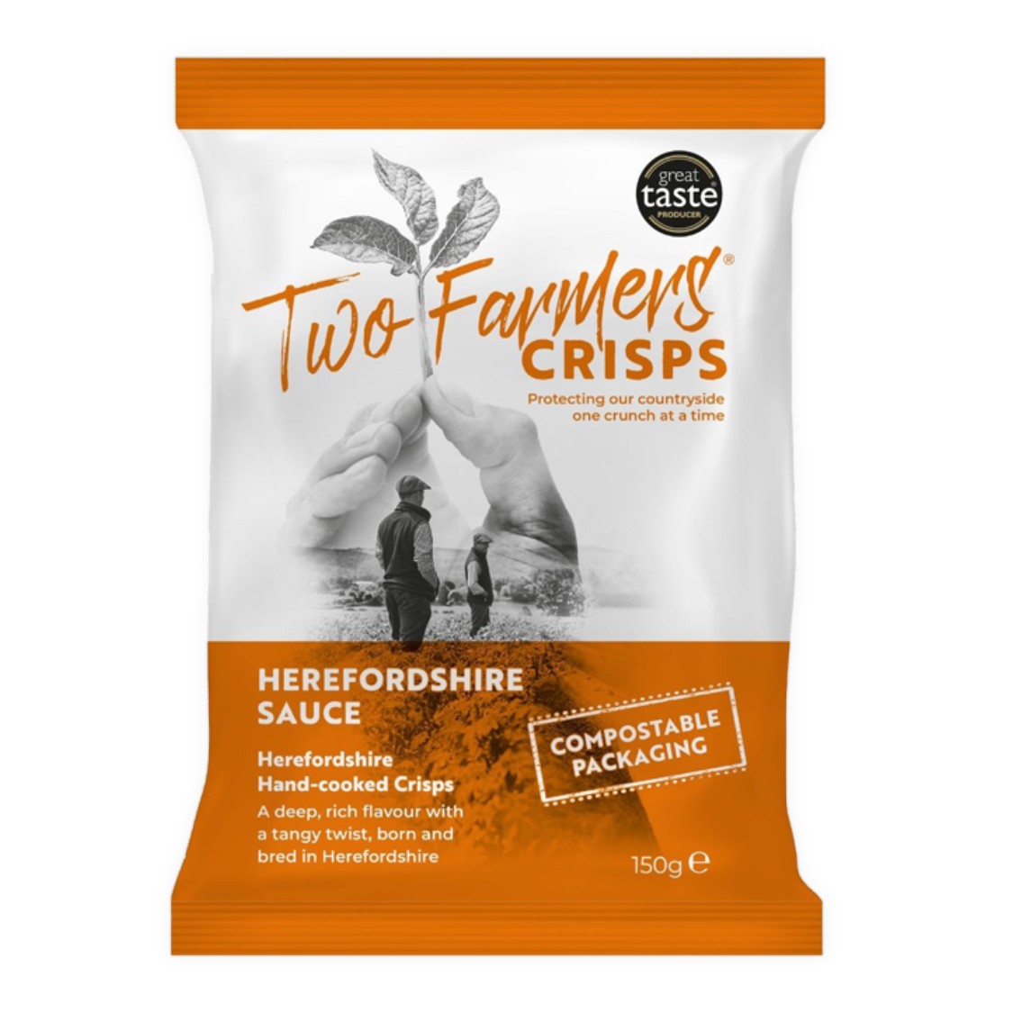 Two Farmers - Handcooked Crisps - Herefordshire Sauce (150g)