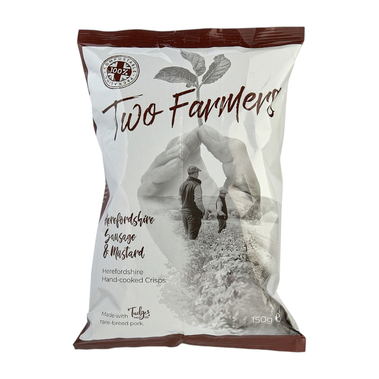Two Farmers - Hand Cooked Herefordshire Sausage & Mustard Crisps 150g