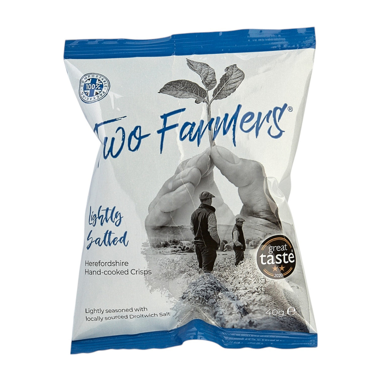 Two Farmers - Hand Cooked Lightly Salted Crisps 40g