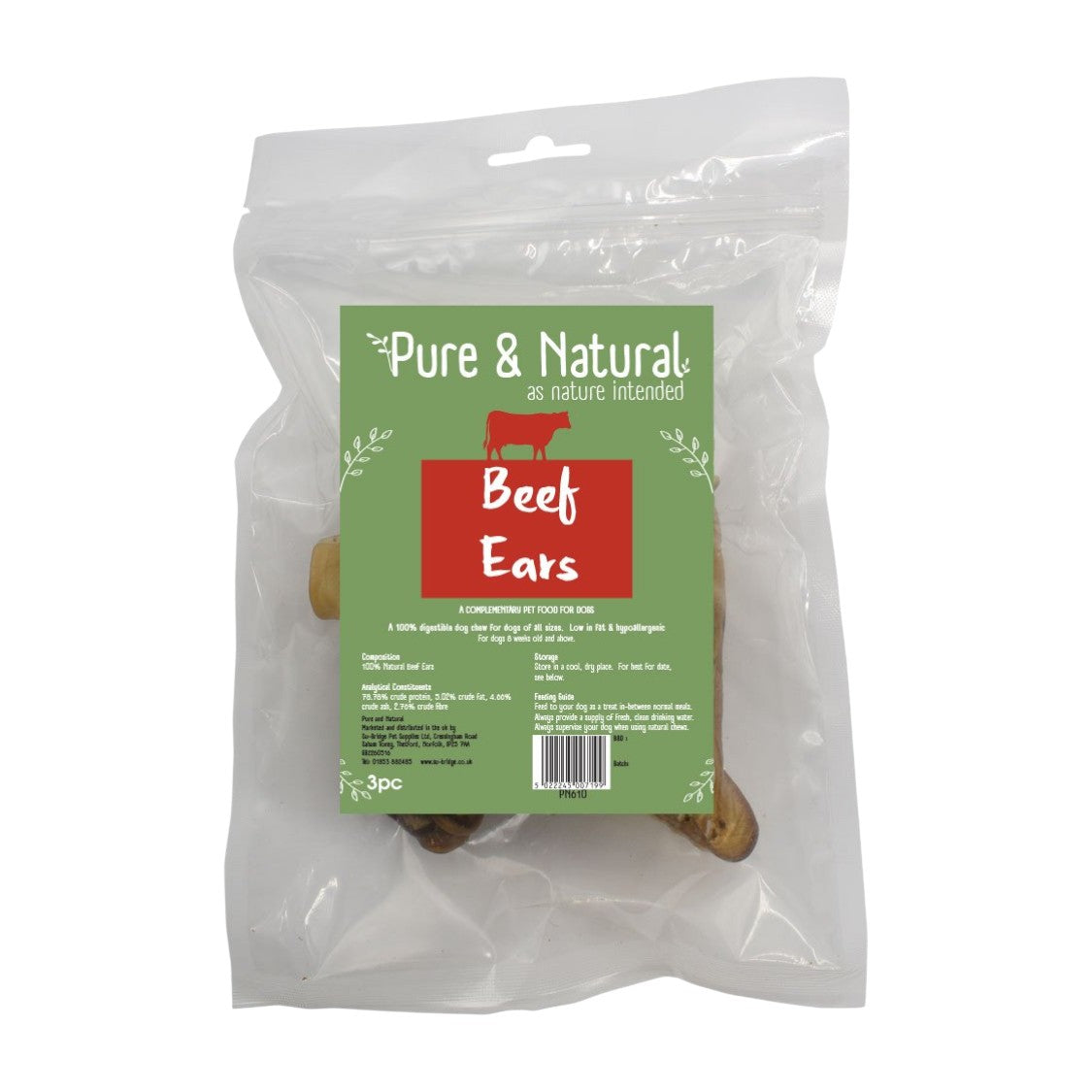 Su Bridge - Pure & Natural Beef Ears (3)