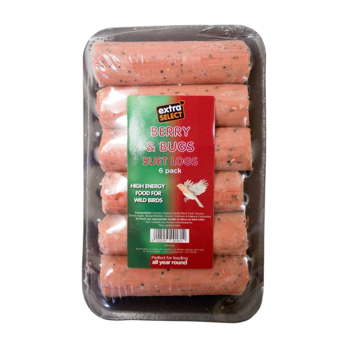 Su Bridge - Extra Select Suet Logs Berry and Bugs (6)