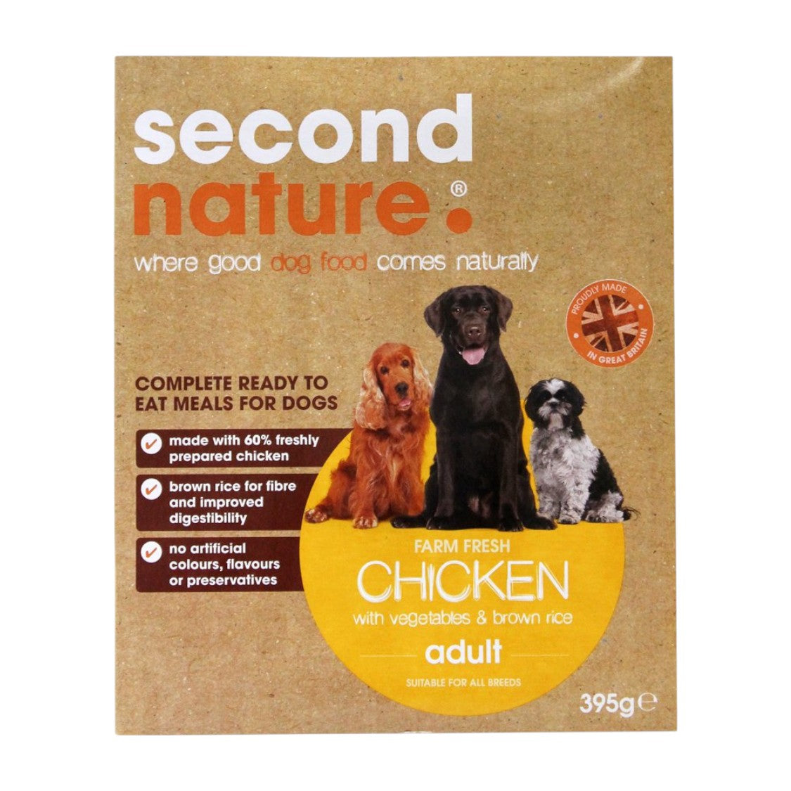 Su Bridge - Second Nature Chicken and Rice Dog Food (395g)