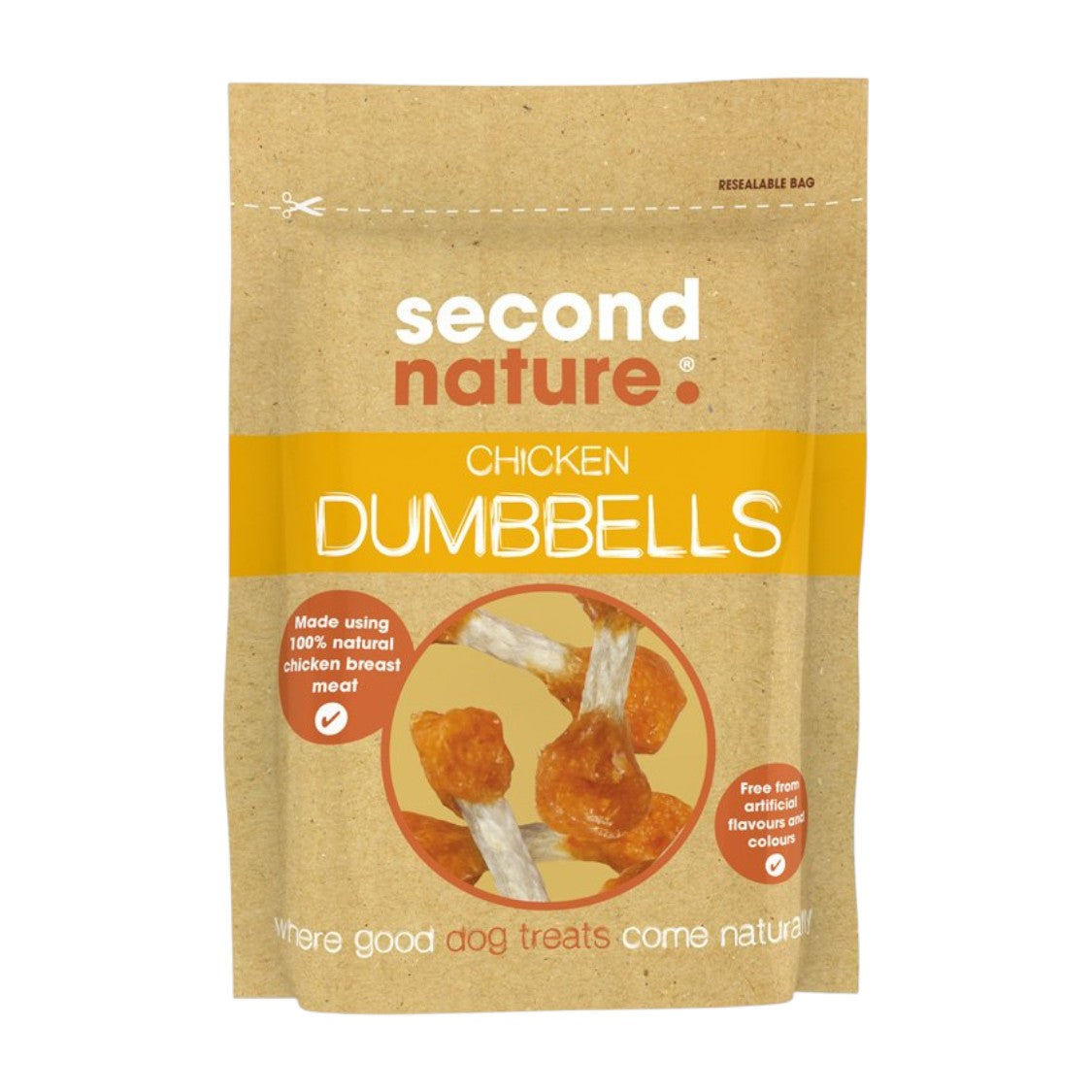 Su Bridge - Second Nature Chicken Dumbbells Dog Treats (80g)