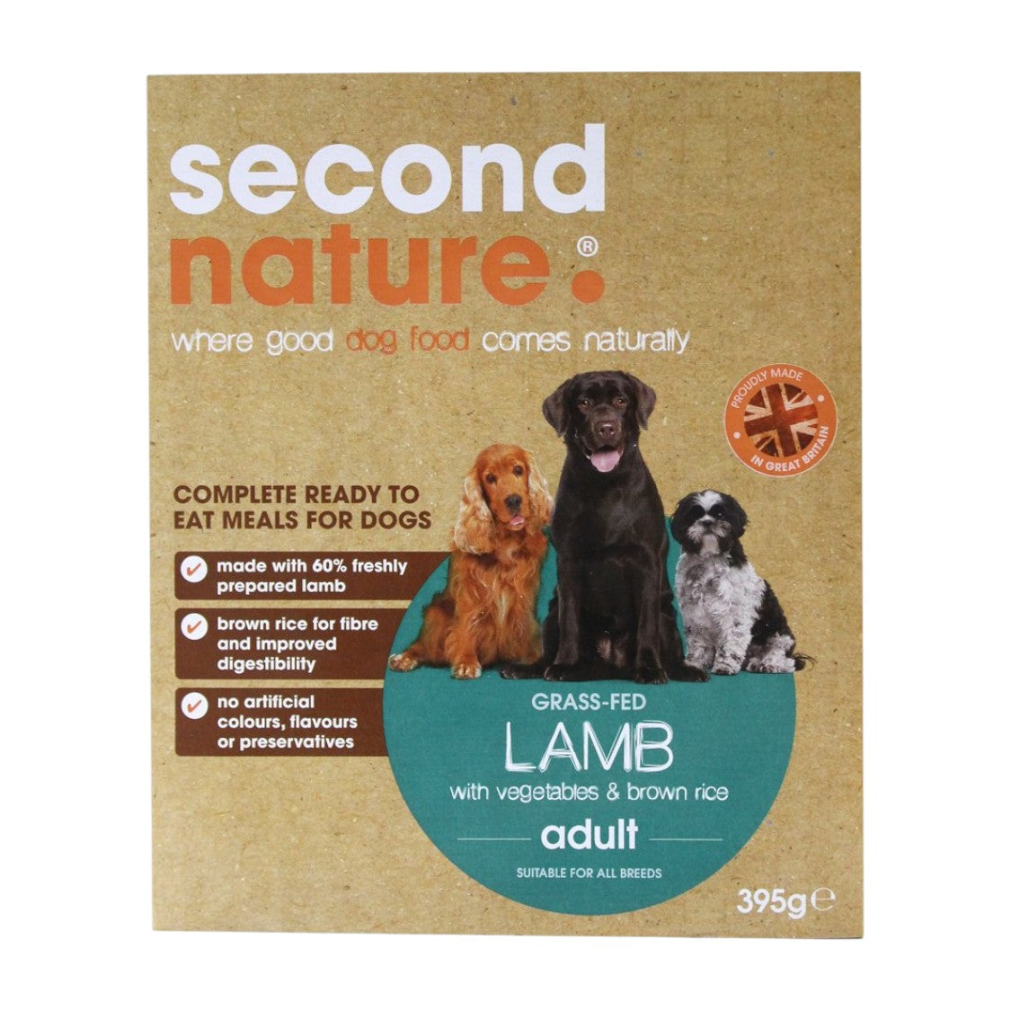 Su Bridge - Second Nature Lamb & Rice Dog Food (395g)