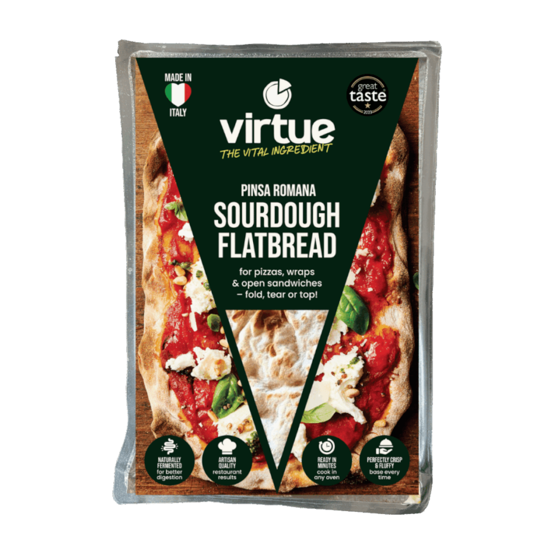 Virtue - Pinsa Romana Sourdough Ambient Oval 1x230g